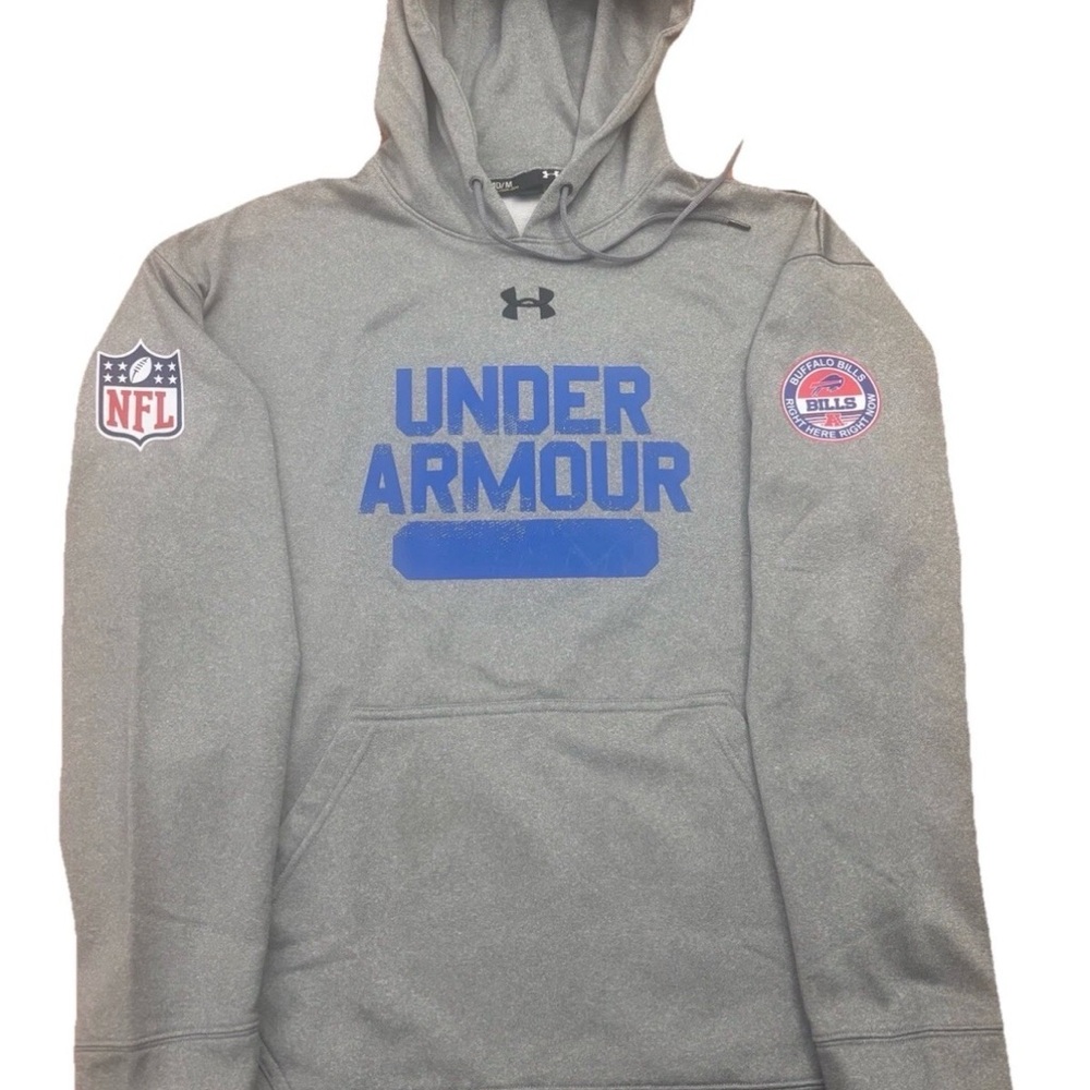 Under Armour Gray Hoodie with Blue Accents